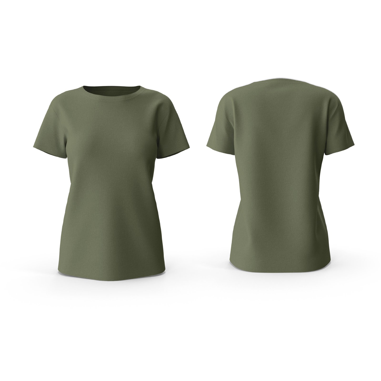 Women short sleeve and crew neck T-shirt 